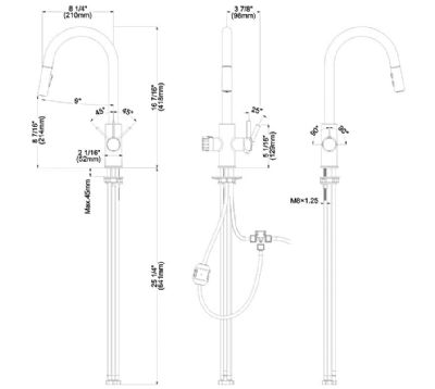 EVO PLATINUM/450 SERIES 4 IN 1 BRUSHED GOLD BOILING WATER MONO DUAL LEVER SWAN NECK PULL-OUT KITCHEN SINK MIXER TAP with SWIVEL SPOUT, BWT455BG EVO PLATINUM/450 SERIES 4 IN 1 BRUSHED GOLD BOILING WATER MONO DUAL LEVER SWAN NECK PULL-OUT KITCHEN SINK MIXER TAP with SWIVEL SPOUT, BWT455BG
